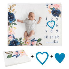 Baby Monthly Milestone Blanket Photography Background Blanket Multifunctional Blanket -BJT09