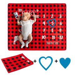 Baby Monthly Milestone Blanket Photography Background Blanket Multifunctional Blanket -BJT07