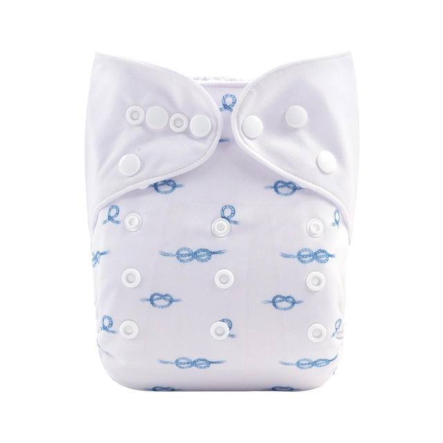 ALVABABY One Size Positioning Printed Cloth Diaper-Pig(YDP140A)