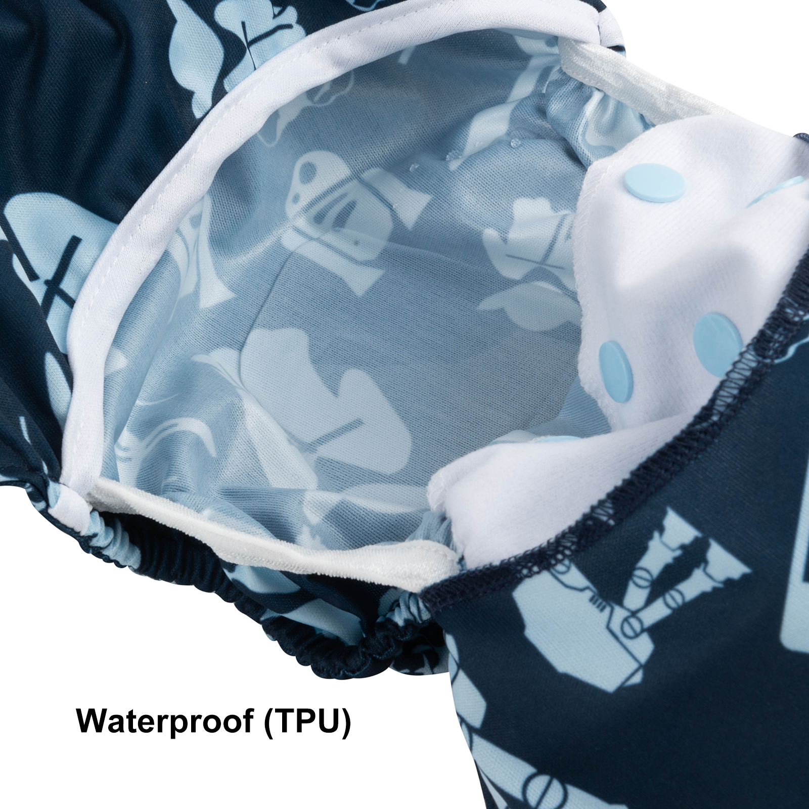 Reusable Cloth Diaper Cover with Snap Closure Cloth Diaper Shell for Prefold Flat or Fitted Diaper Inserts -(DC-H091)