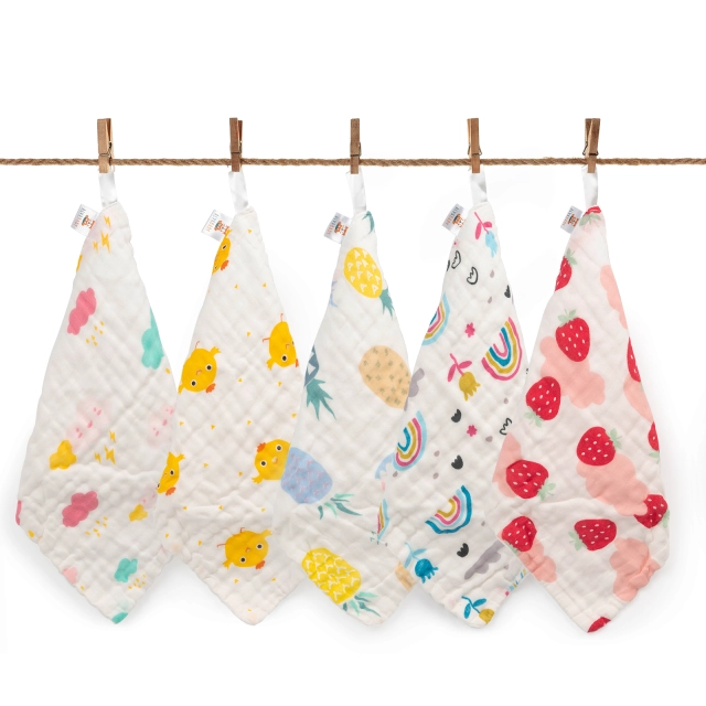 (All packs) Cotton Muslin Washcloth,Burp Cloths,Face Towels