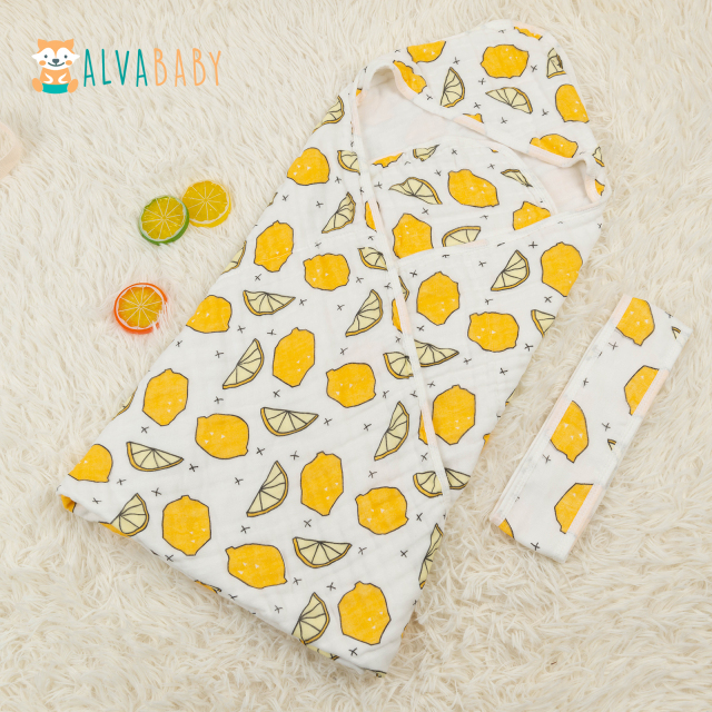 (6 patterns) Cotton Muslin Baby Bath Towel