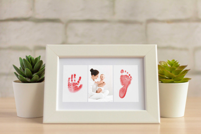 Environmental-friendly Baby Care Non-Toxic Baby Handprint Footprint Imprint  Kit Baby Souvenirs Casting Newborn Footprint inkpad