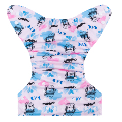 ALVABABY One Size Positioning Printed Cloth Diaper-(YDP145A)