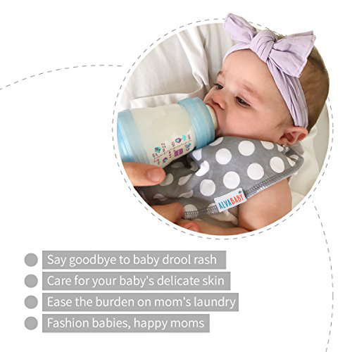 ALVABABY Baby Drool Bandana Bibs 8 Pieces