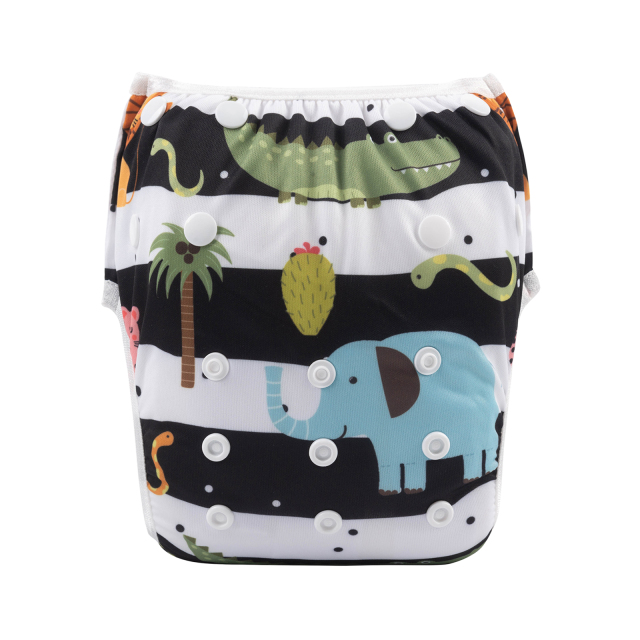 ALVABABY 2PCS Printed Swim Diapers (2SW-WZ17)