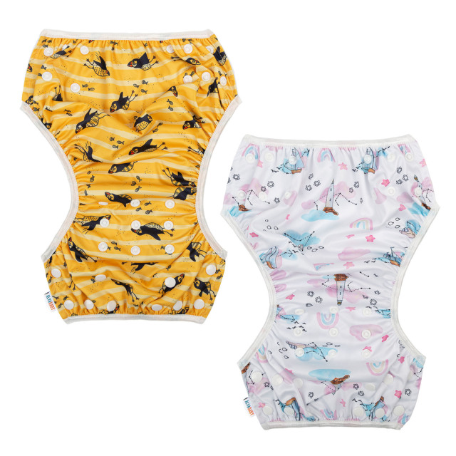 ALVABABY 2PCS Printed Swim Diapers (2SW-WZ14)