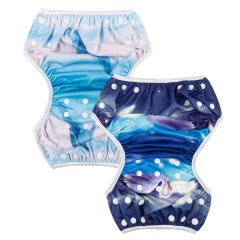 ALVABABY 2PCS Printed Swim Diapers (2SW-WZ16)
