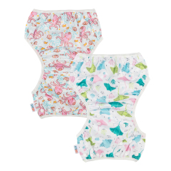 ALVABABY 2PCS Printed Swim Diapers (2SW-WZ20)