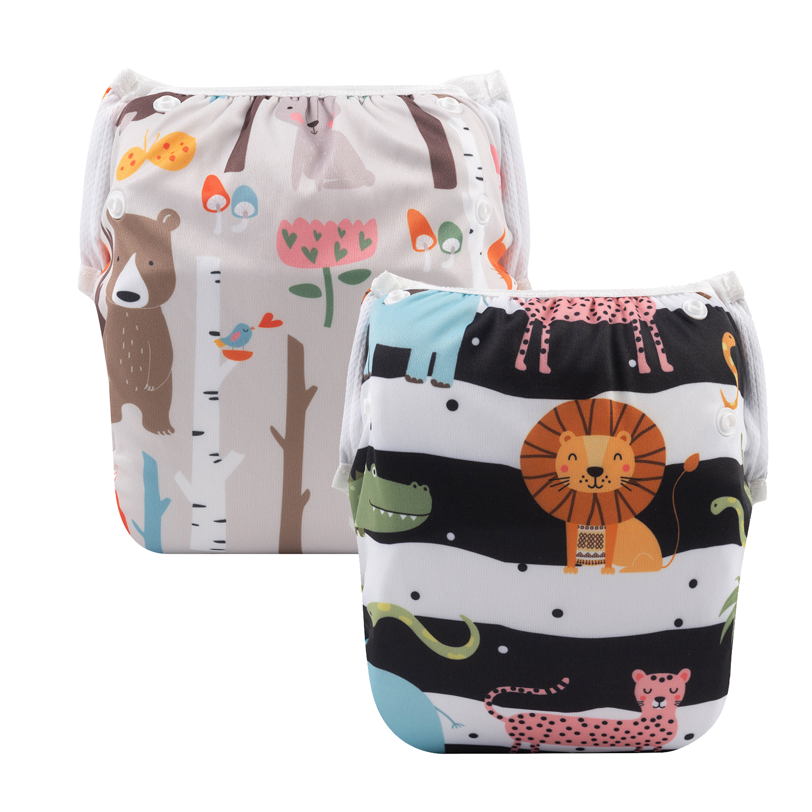ALVABABY 2PCS Printed Swim Diapers (2SWWZ17)