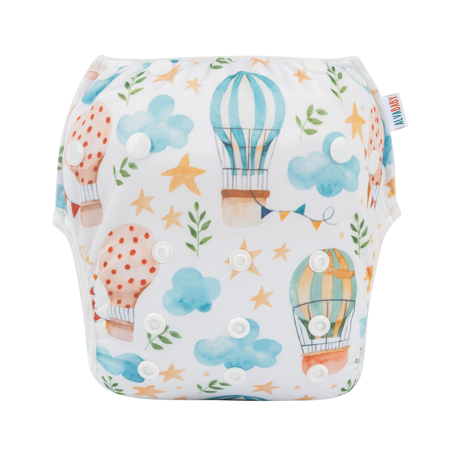 ALVABABY 3PCS Reusable Swim Diaper - Adjustable One Size Swimwear for Infants & Toddlers (3SW-WZ12)