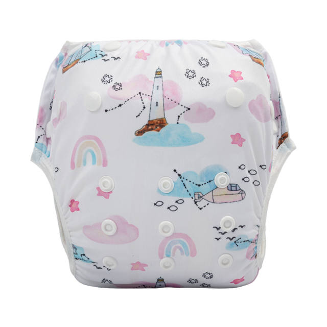 ALVABABY 2PCS Printed Swim Diapers (2SW-WZ14)