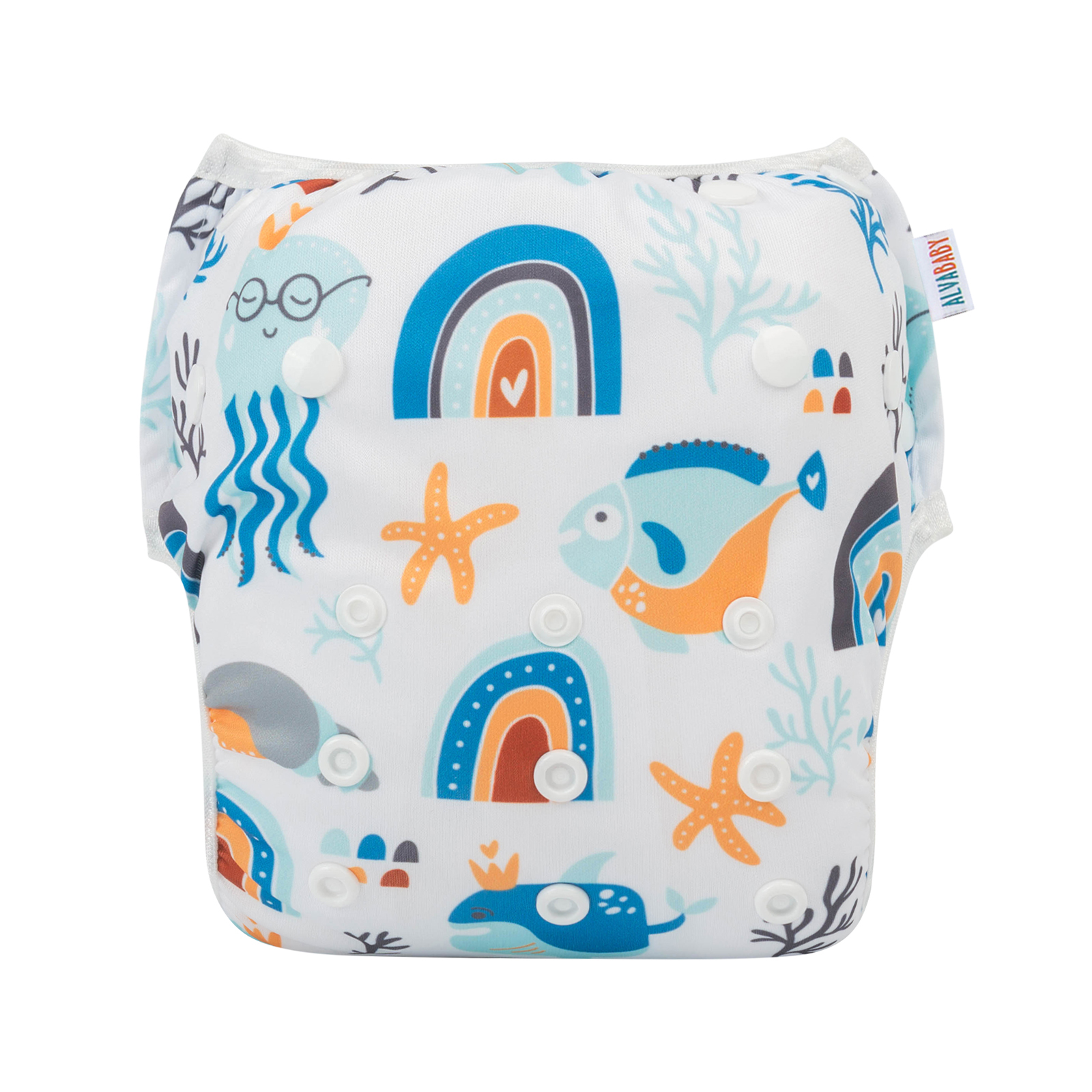ALVABABY 3PCS Reusable Swim Diaper - Adjustable One Size Swimwear for Infants & Toddlers(3SW-WZ13)