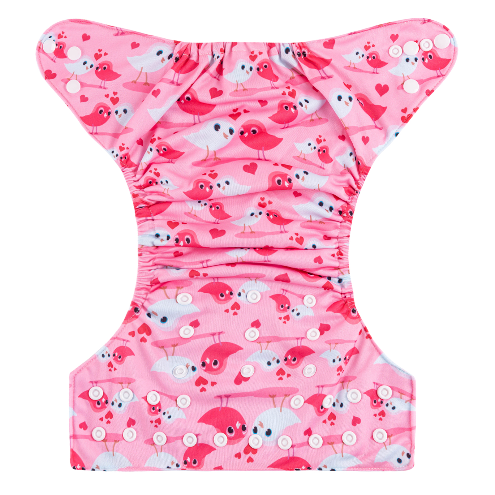 ALVABABY Positioning Cloth Diaper - One Size Adjustable Washable & Reusable Diaper for Babies and Toddlers  (Birds, YDP151A)