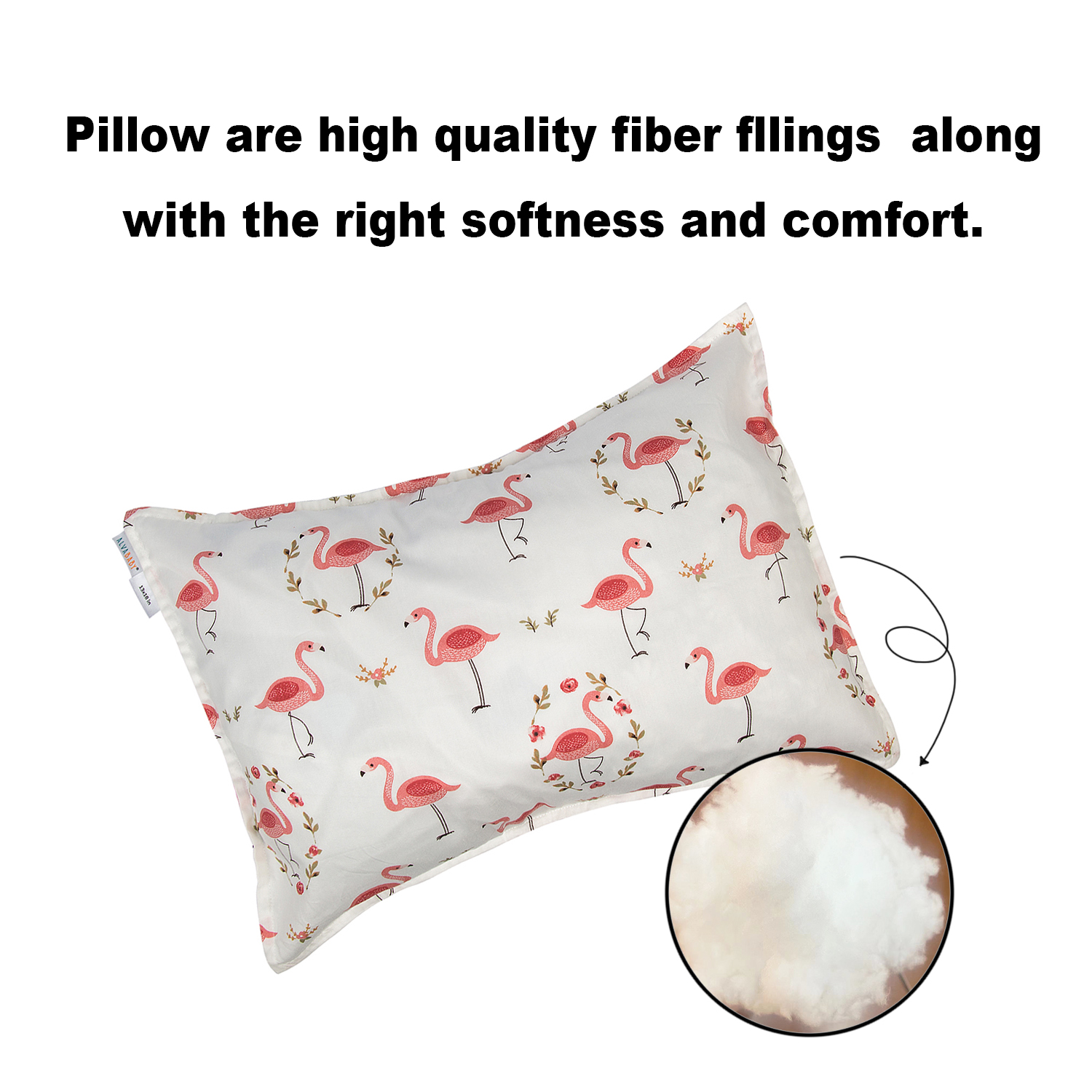 ALVABABY Toddler Pillow with 2 Pillowcases (Z-2TPW08A)