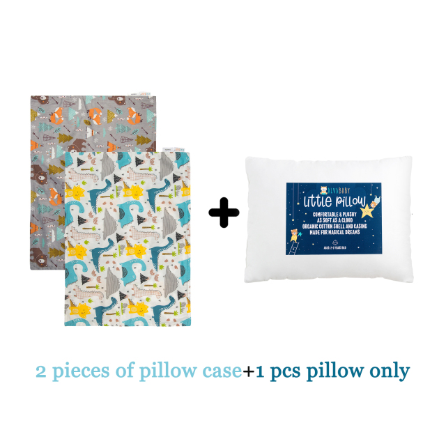 ALVABABY Toddler Pillow with 2 Pillowcases (Z-2TPW09A)