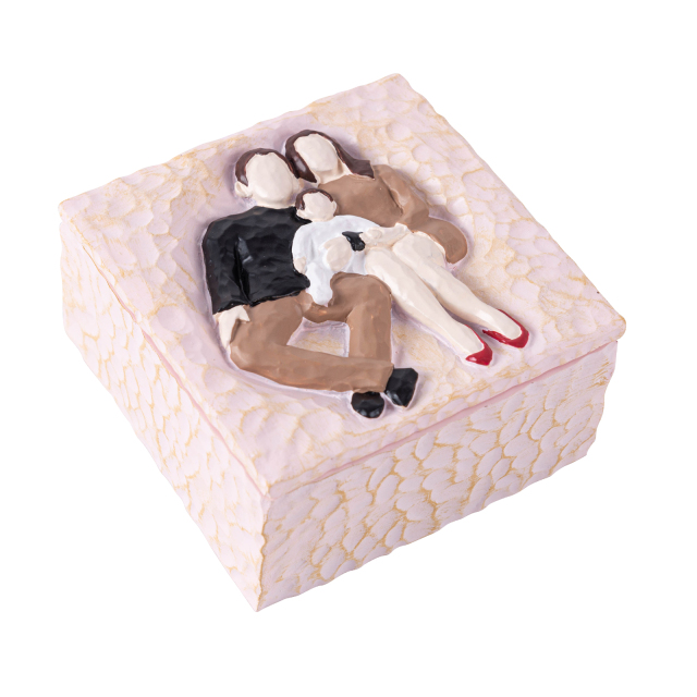 ALVABABY Sculpted Hand-Painted Keepsake Resin Box-SZH01