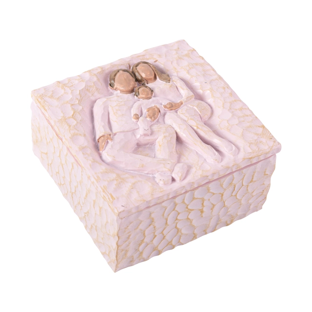 ALVABABY Sculpted Hand-Painted Keepsake Resin Box-SZH02