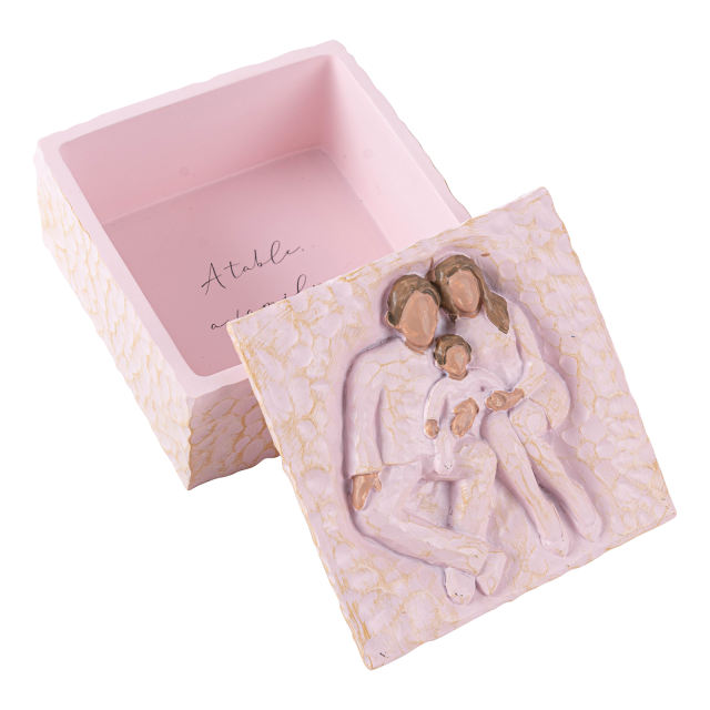 ALVABABY Sculpted Hand-Painted Keepsake Resin Box-SZH02