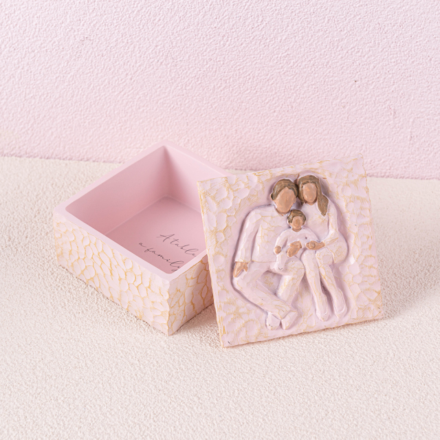 ALVABABY Sculpted Hand-Painted Keepsake Resin Box-SZH02