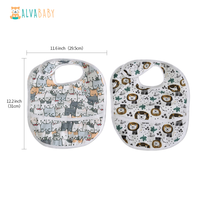 ALVABABY Waterproof Bibs-2KSW02