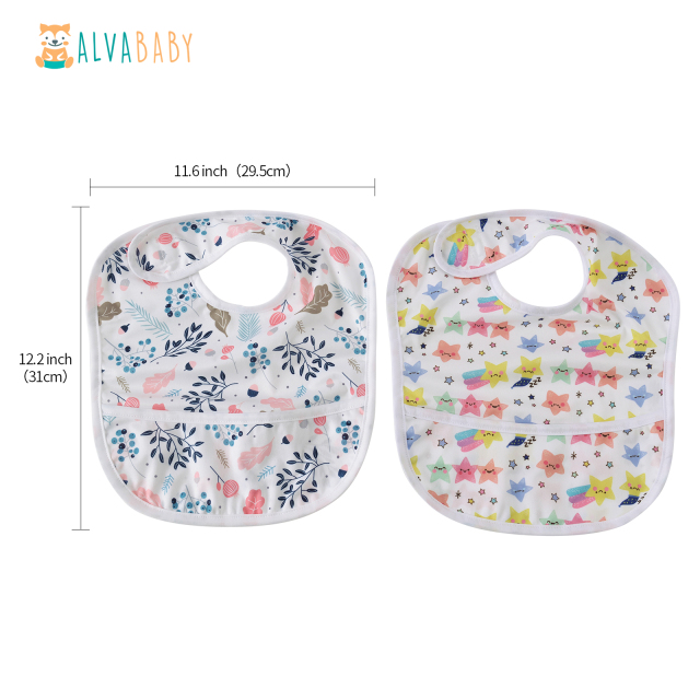 ALVABABY Waterproof Bibs-2KSW01