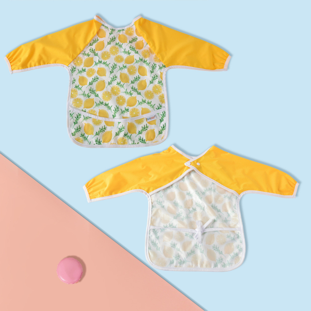 ALVABABY Waterproof Long Sleeve Bibs-2WDS01