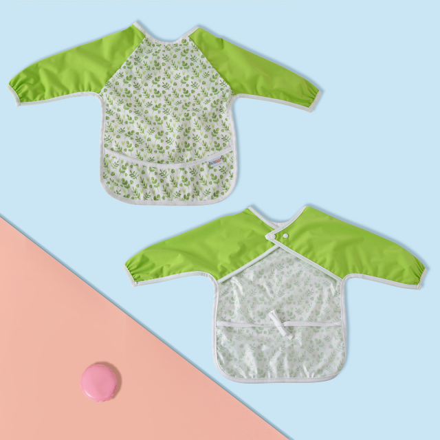 ALVABABY Waterproof Long Sleeve Bibs-2WDS01