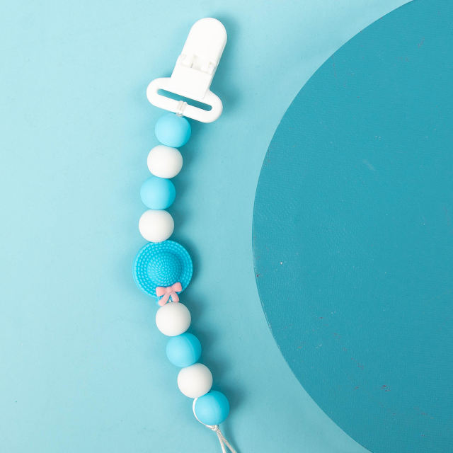 (10 patterns) Silicone Pacifier Clip, Baby Shower Gift