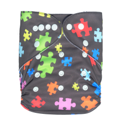 ALVABABY One Size Print Pocket Cloth Diaper -S20A