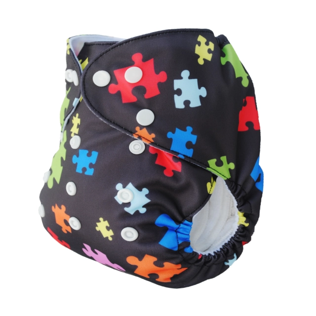 ALVABABY One Size Print Pocket Cloth Diaper -S20A