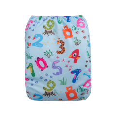 ALVABABY One Size Positioning Printed Cloth Diaper-number(YDP158A)