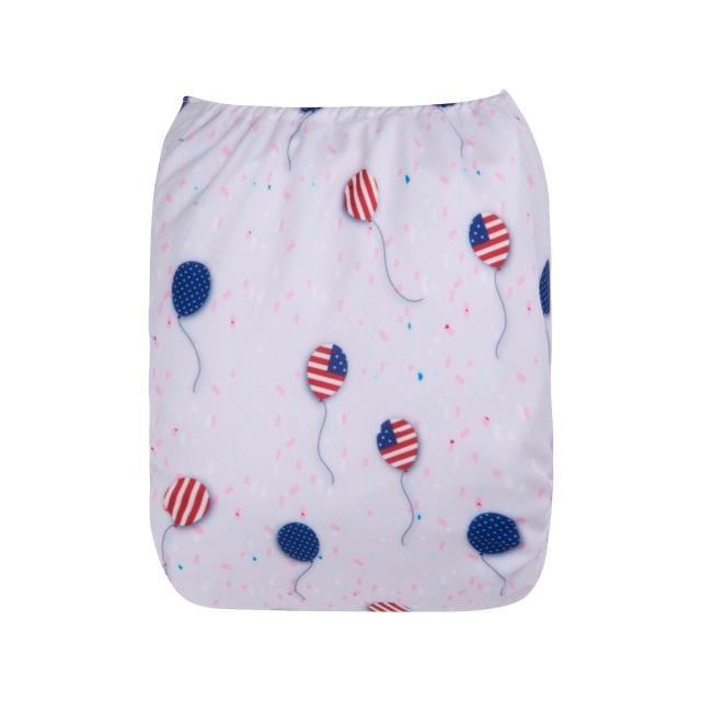 ALVABABY One Size Positioning Printed Cloth Diaper-Balloon(YDP156A)