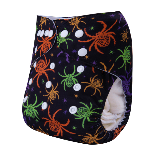 ALVABABY Halloween One Size  Printed Cloth Diaper -(Q78A)