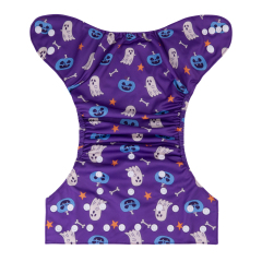 ALVABABY Halloween One Size Positioning Printed Cloth Diaper -(QD69A)
