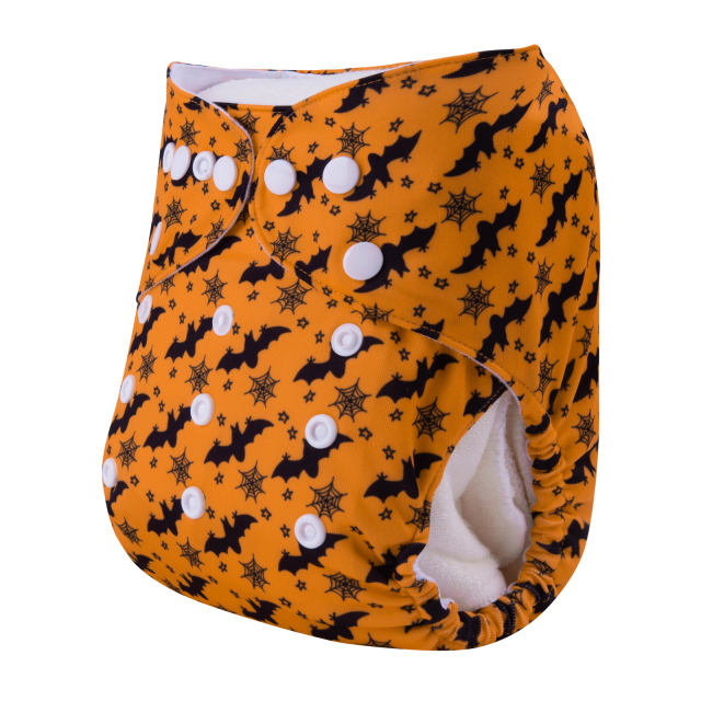 ALVABABY Halloween One Size  Printed Cloth Diaper -(Q79A)