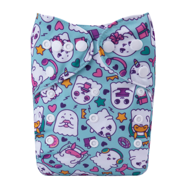 ALVABABY Halloween One Size  Printed Cloth Diaper -(Q77A)