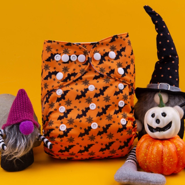 ALVABABY Halloween One Size  Printed Cloth Diaper -(Q79A)