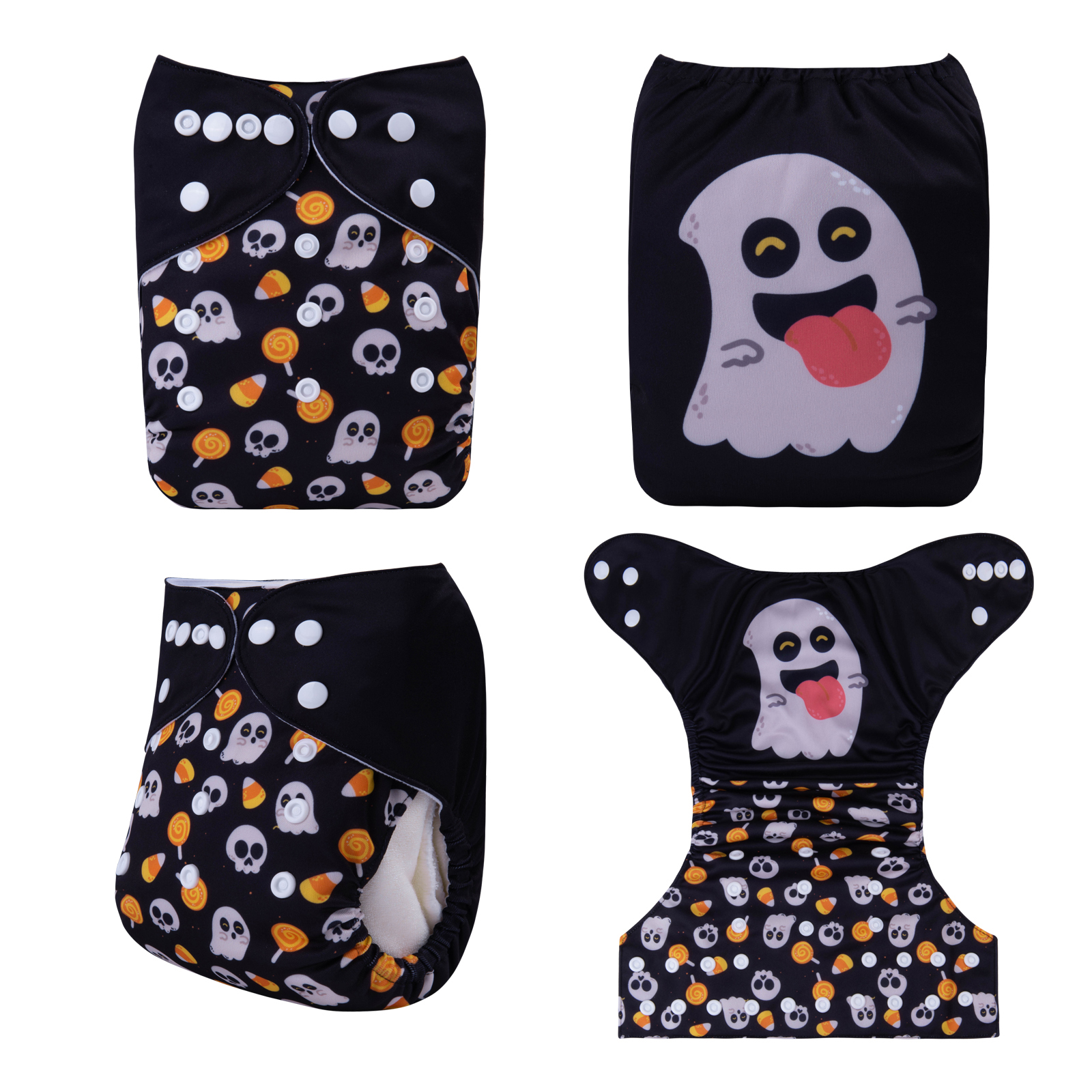 Halloween Cloth Diaper One Size Adjustable Reusable Diapers for Babies -(QD65A)