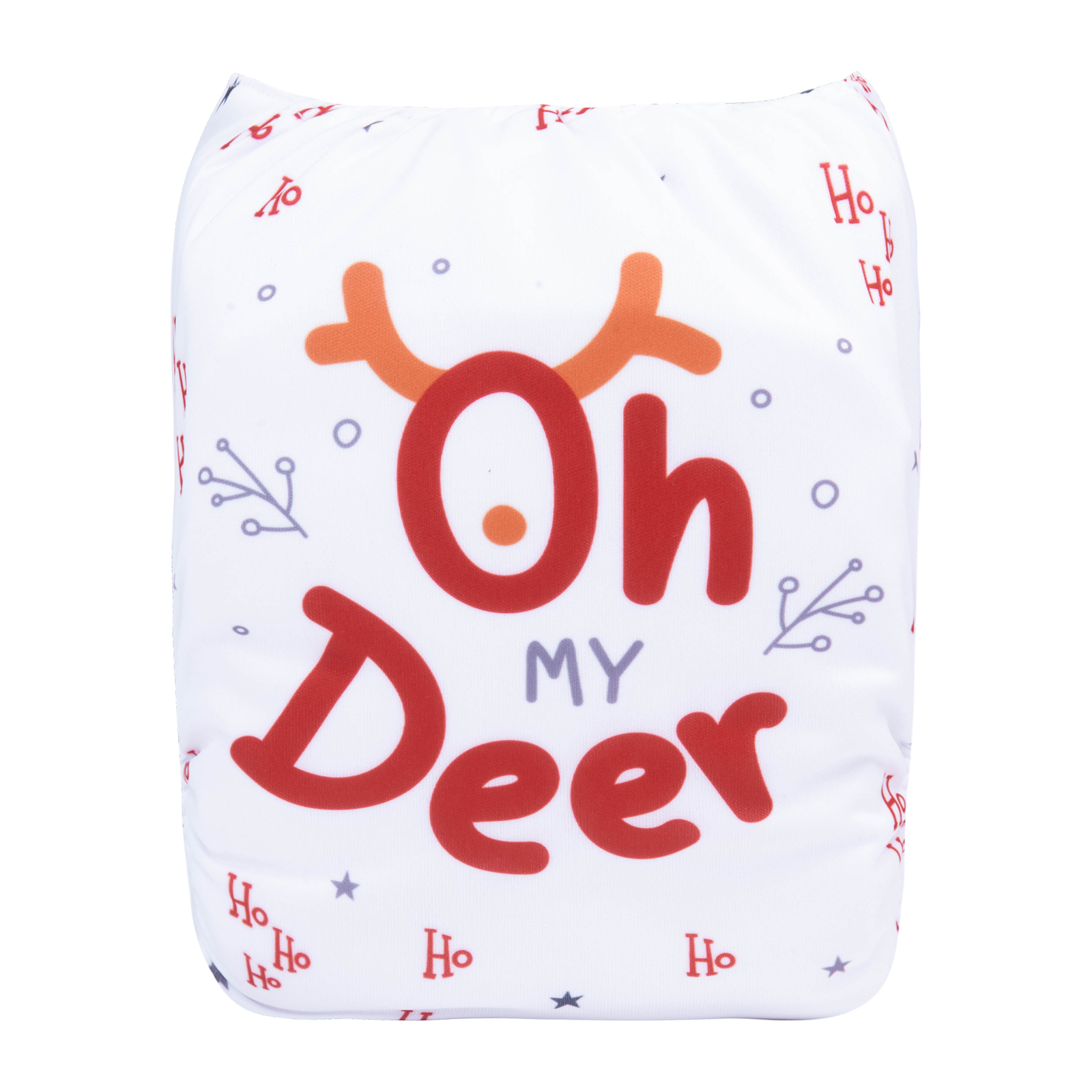 ALVABABY Christmas One Size Positioning Printed Cloth Diaper -Deer(QD72A)