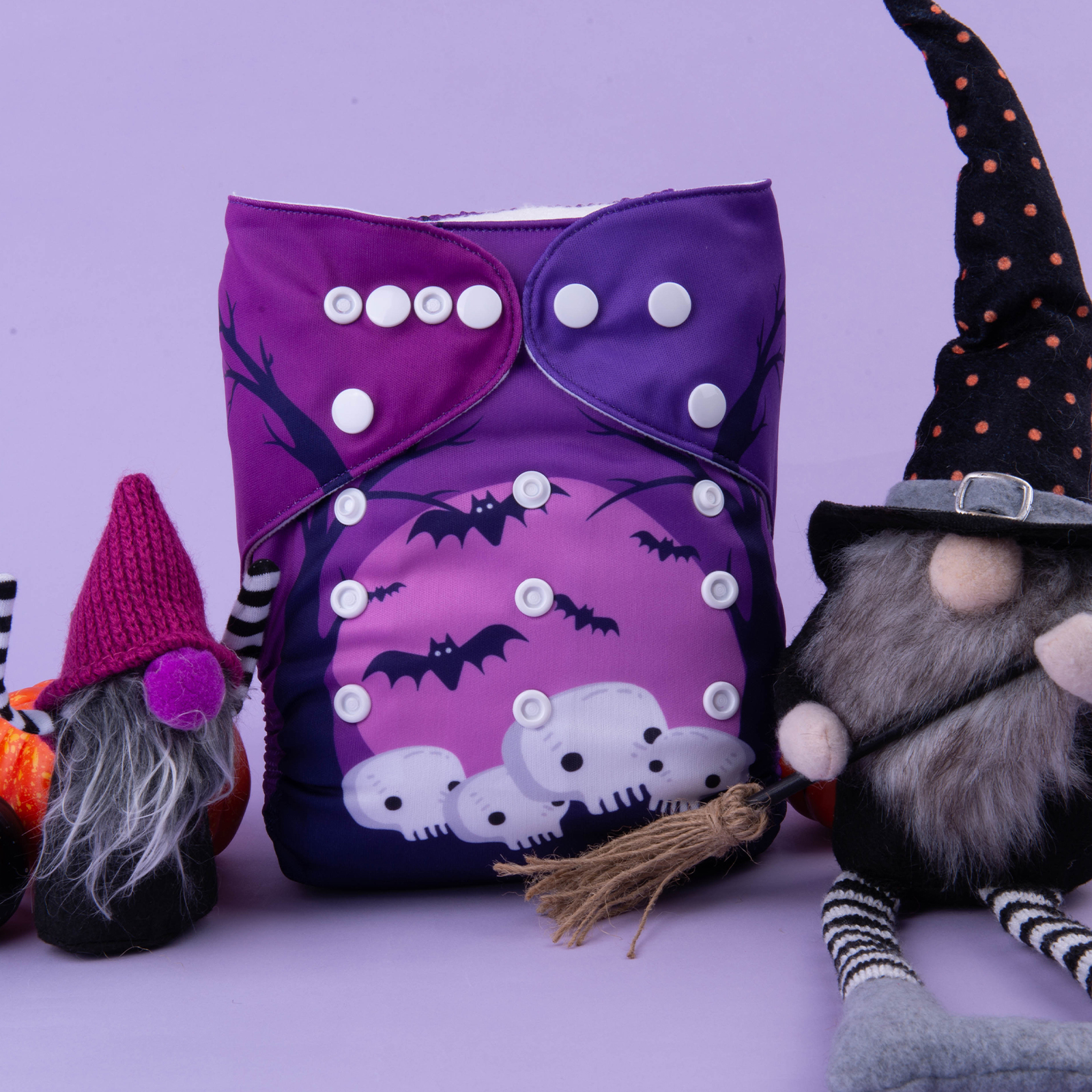 Halloween Cloth Diaper One Size Adjustable Reusable Diapers for Babies -(QD66A)