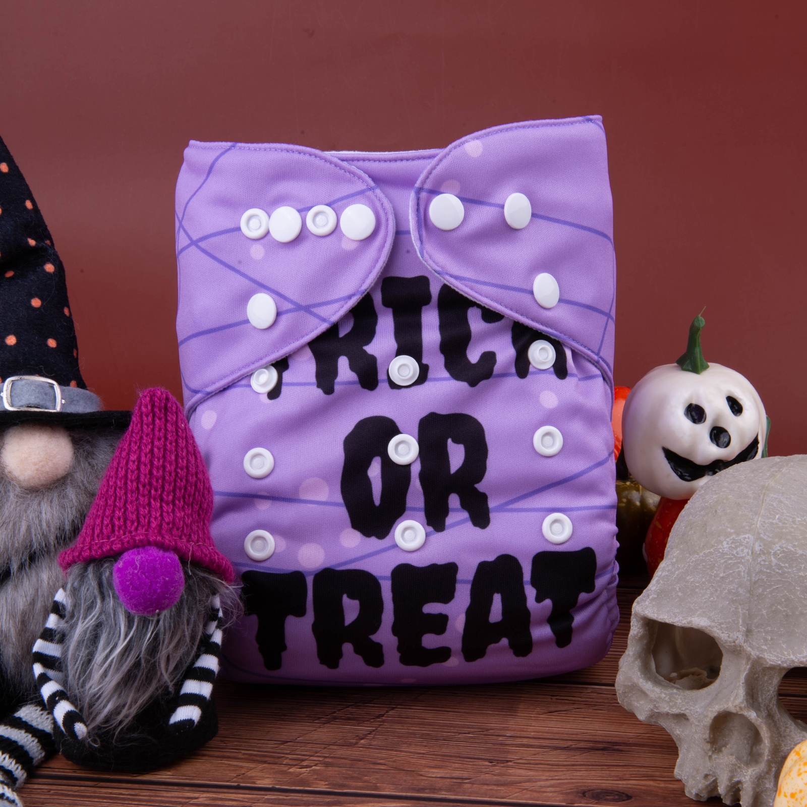 Halloween Cloth Diaper One Size Adjustable Reusable Diapers for Babies -(QD68A)