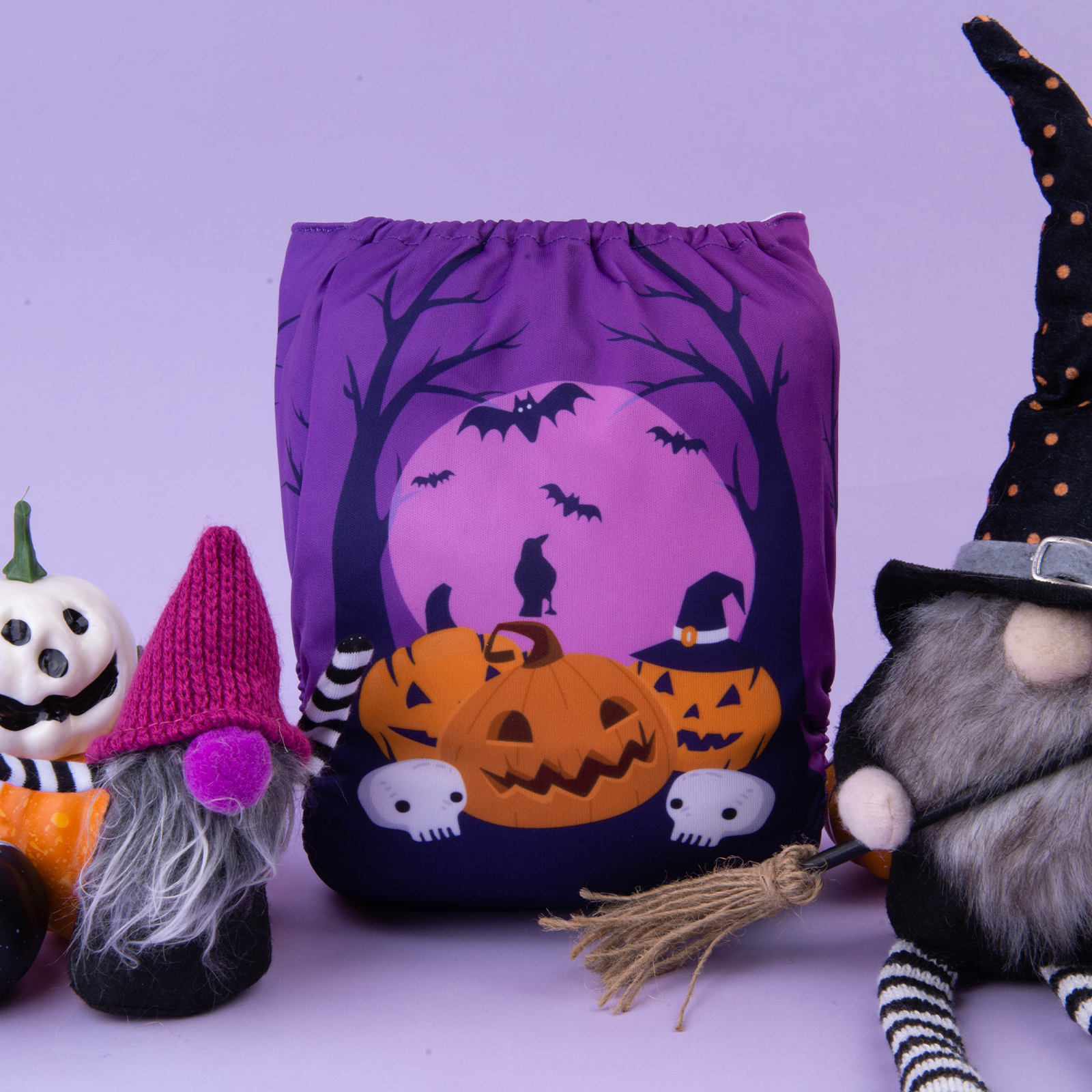 Halloween Cloth Diaper One Size Adjustable Reusable Diapers for Babies -(QD66A)