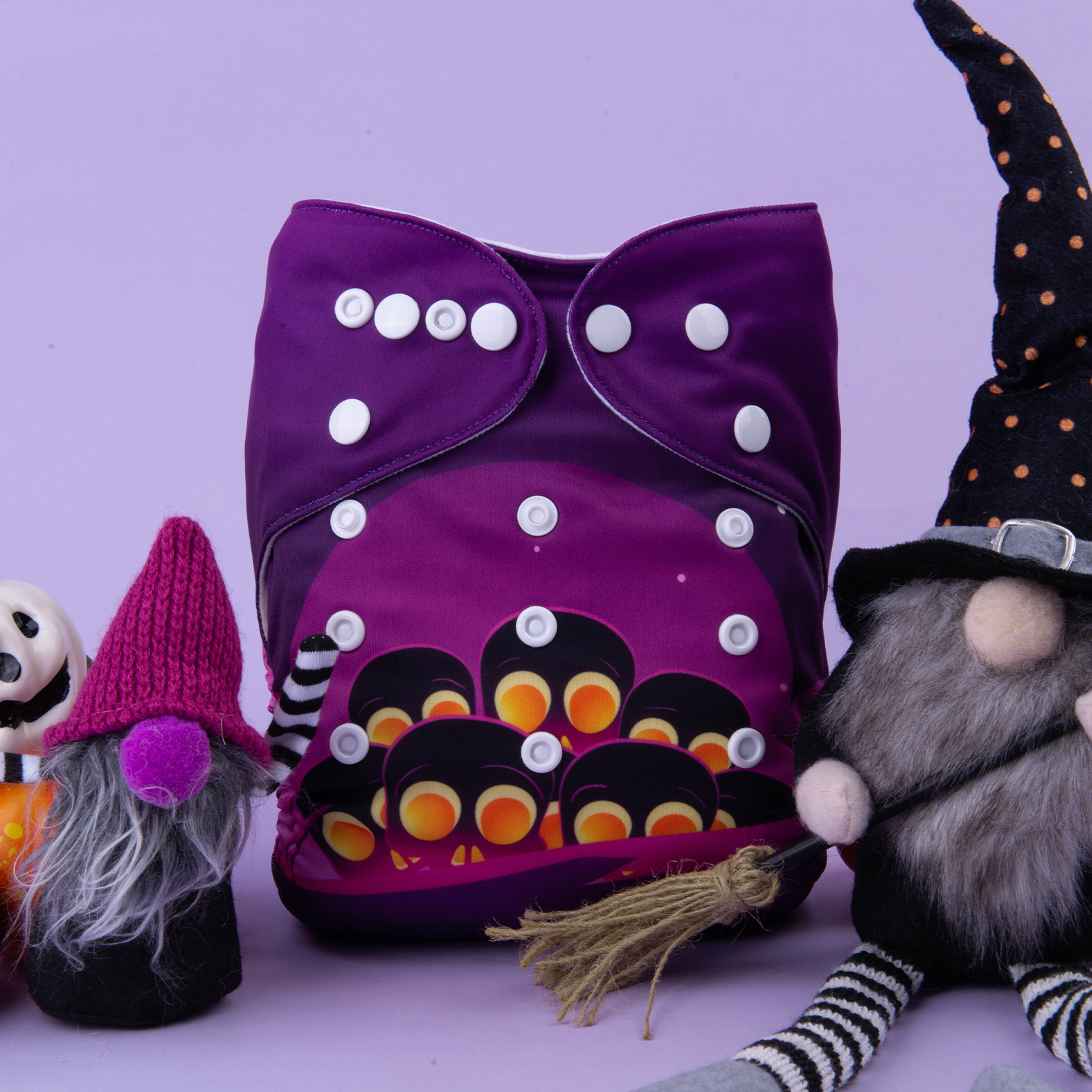 Halloween Cloth Diaper One Size Adjustable Reusable Diapers for Babies -(QD64A)