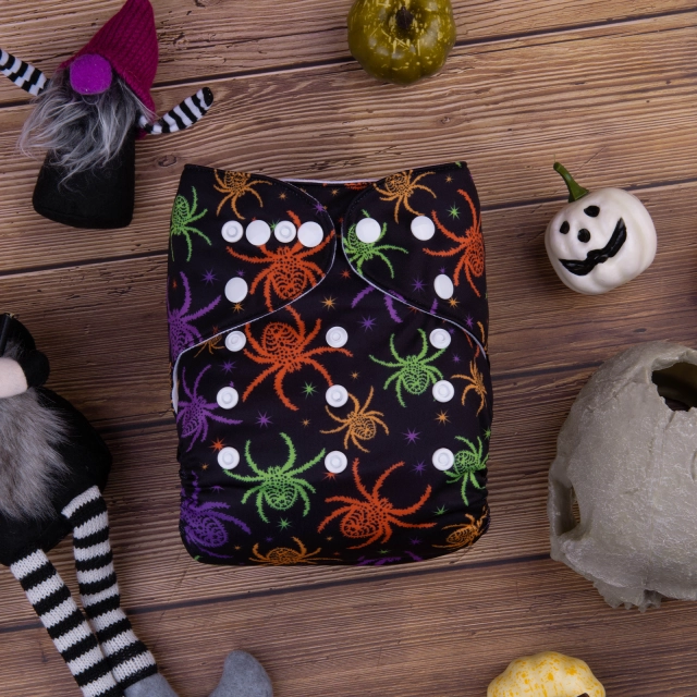 ALVABABY Halloween One Size  Printed Cloth Diaper -(Q78A)