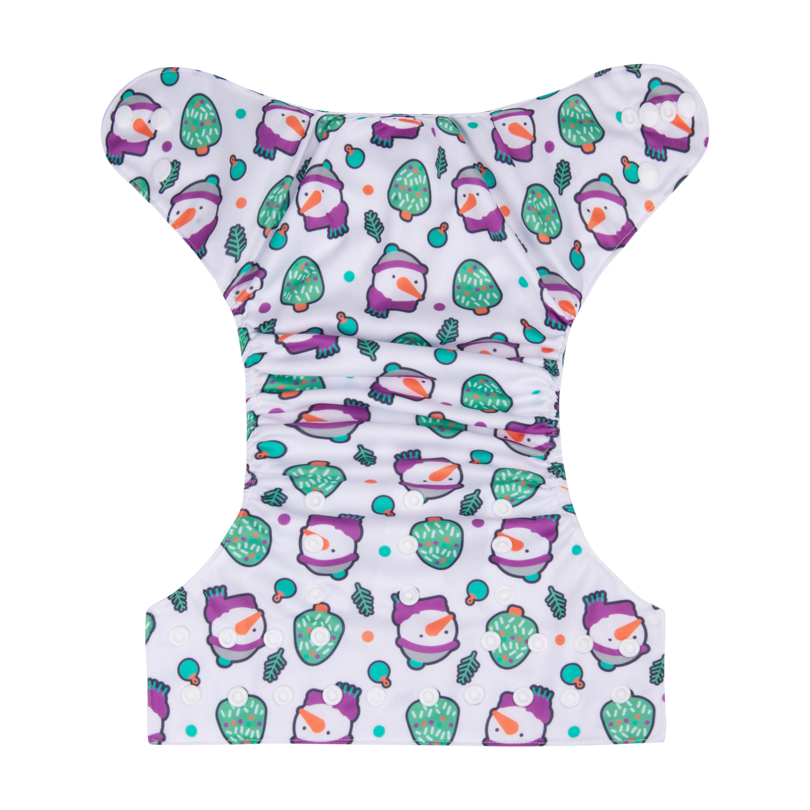 Christmas Cloth Diaper One Size Adjustable Reusable Diapers for Babies-Snowman(QD78A)