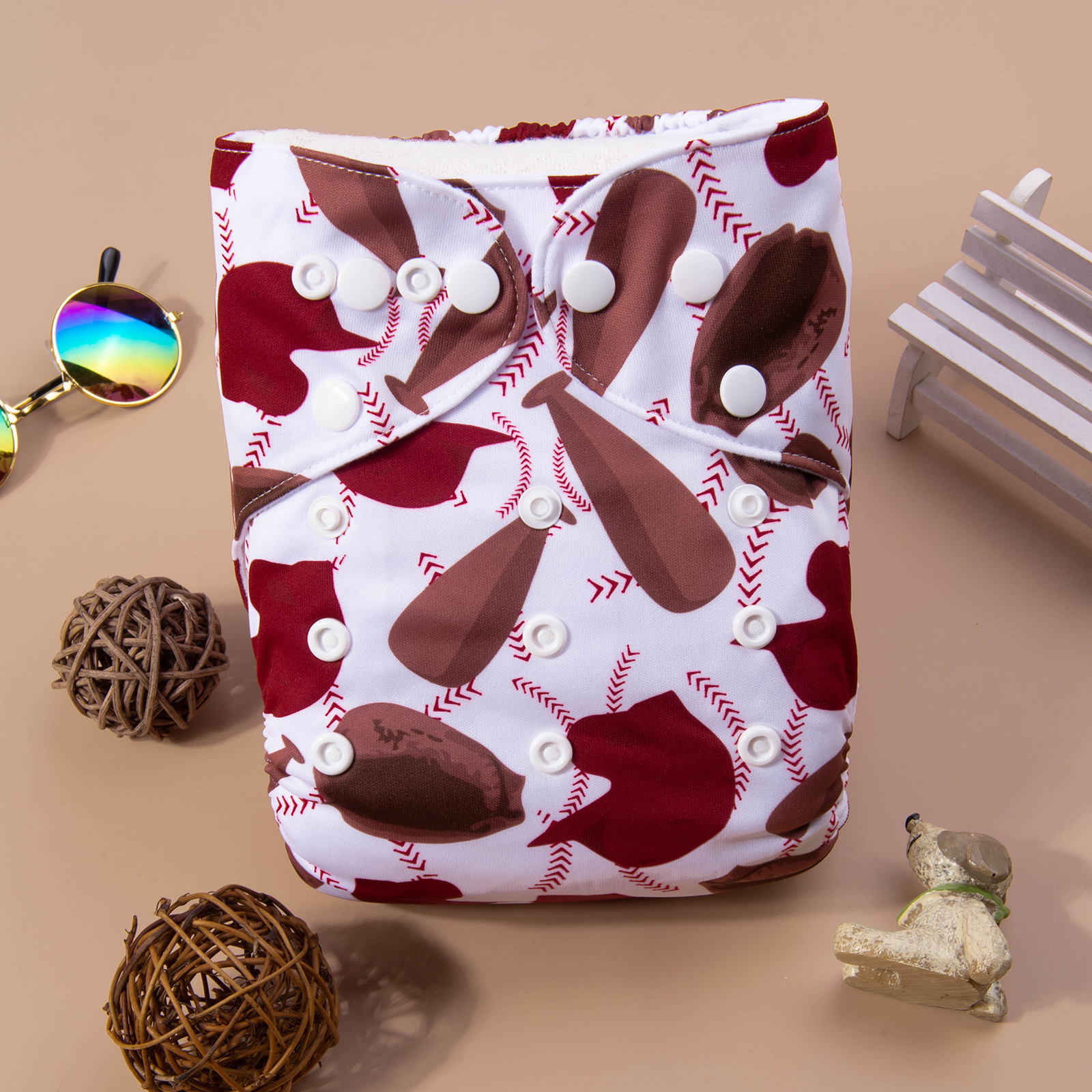 ALVABABY Positioning Cloth Diaper - One Size Adjustable Washable & Reusable Diaper for Babies and Toddlers (YDP161A)