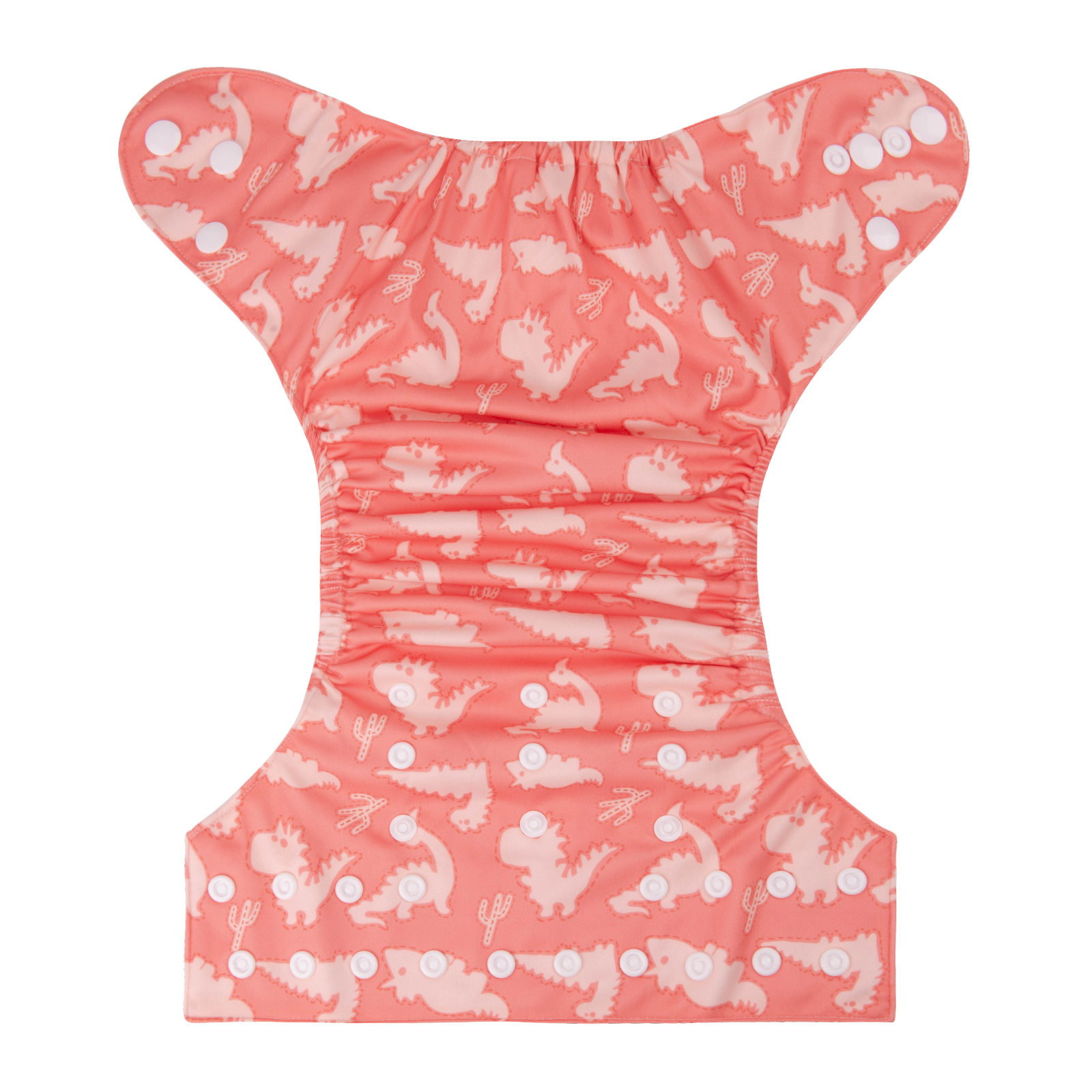 ALVABABY Print Cloth Diaper - One Size Adjustable Washable & Reusable Diaper for Babies and Toddlers (Dinosaur, H409A)