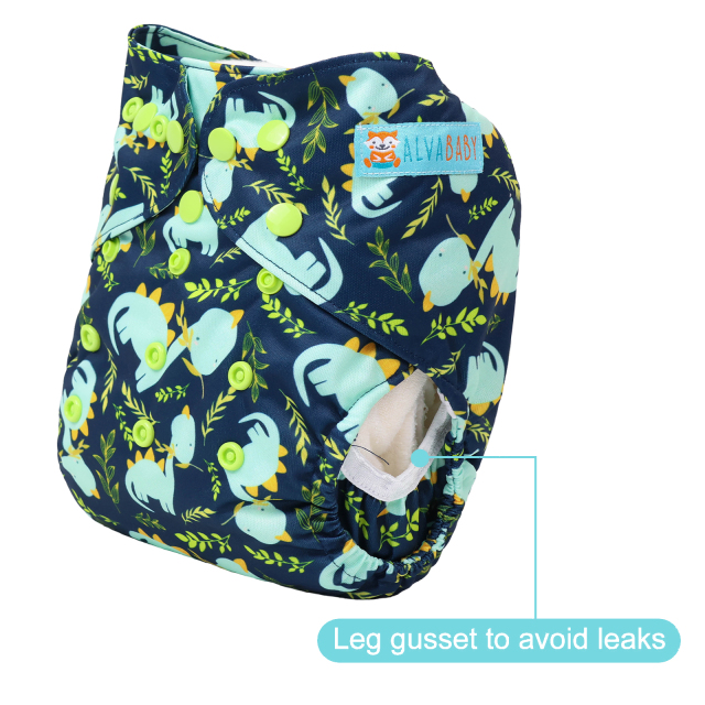 ALVABABY Diaper Cover with Double Gussets -(DC-3626)