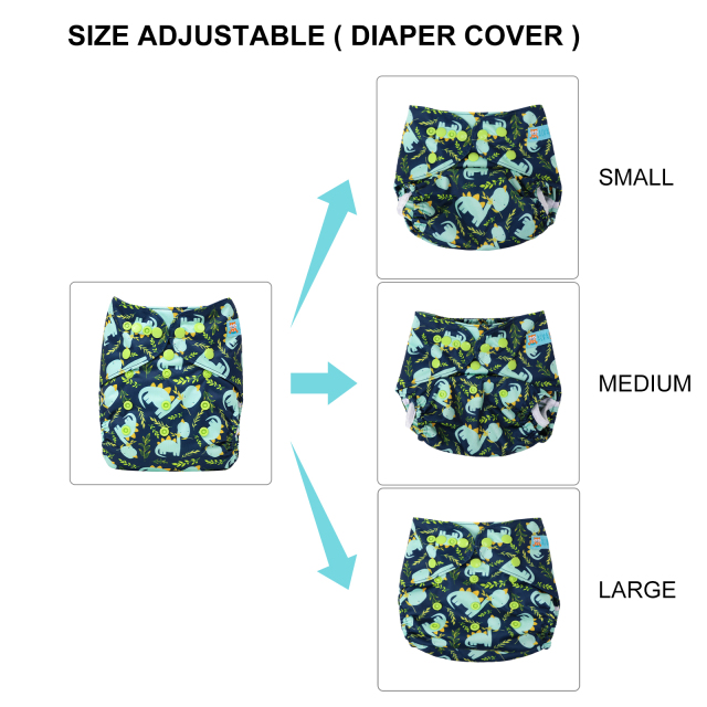 ALVABABY Diaper Cover with Double Gussets -(DC-3626)